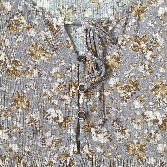 Dress Forum Size Medium 100% Rayon Floral Print Swing Dress - Picture 6 of 12